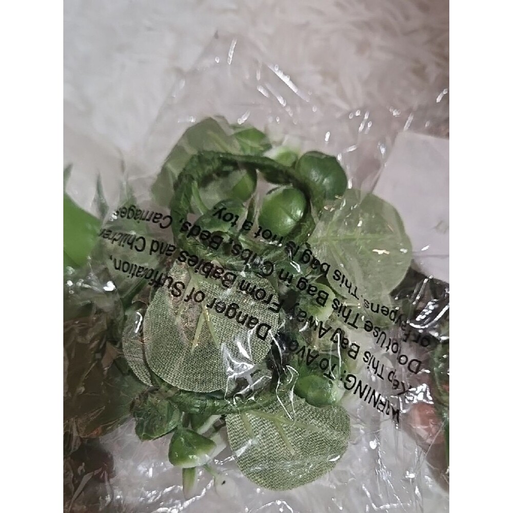Faux Floral Mini Wreth And Pack Stem Plant Pick Green White Reds Pink Colorful - Picture 11 of 15